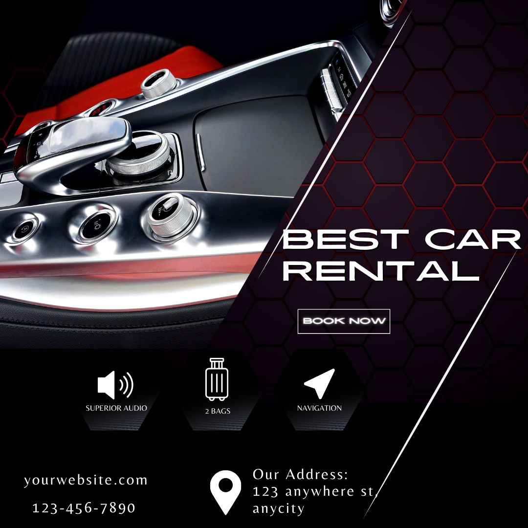 Premium Editable Template | Car Rental Social Flyer Bundle 0011