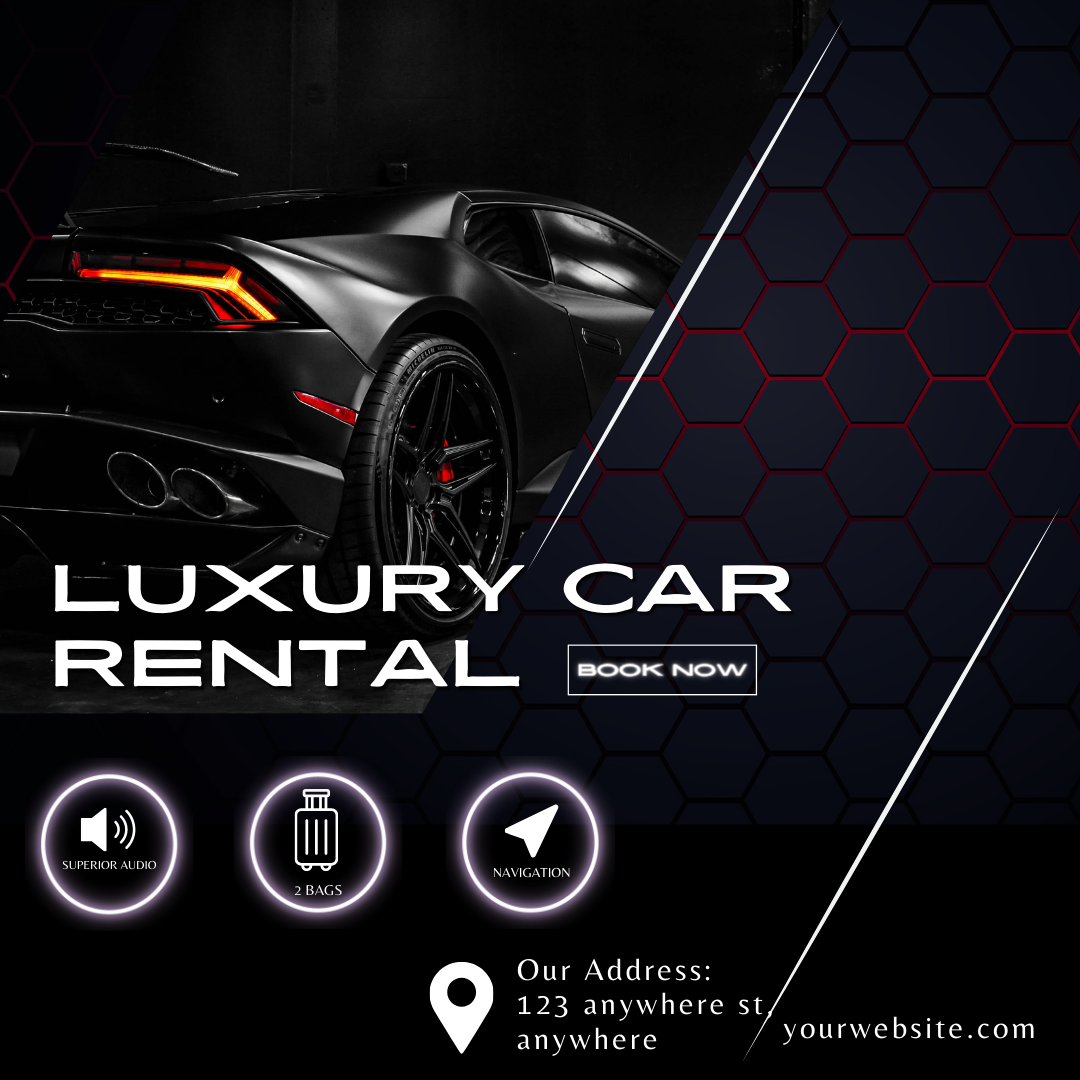 Premium Editable Template | Car Rental Social Flyer Bundle 0011